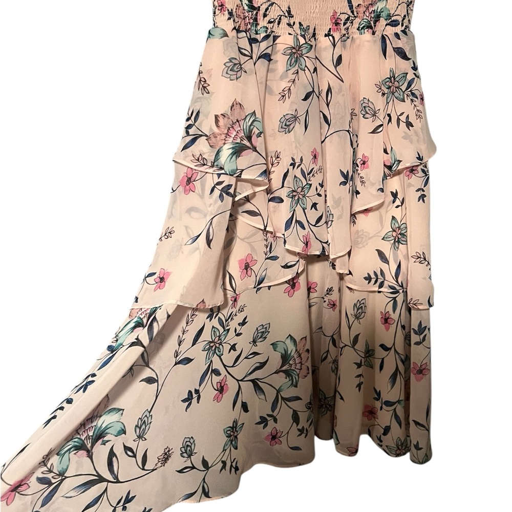 Eliza J Floral Midi Dress - Pink and Green - Picture 4 of 4